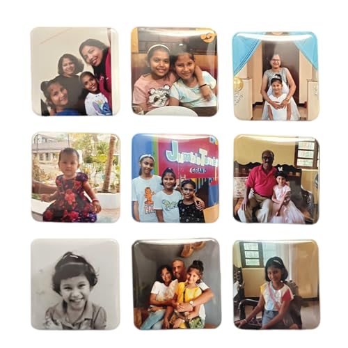 Fun and Easy DIY Fridge Magnets 13 Nine Custom Photo Fridge Magnets (2x2, Set of 9) โ 3mm Thick, Vib...