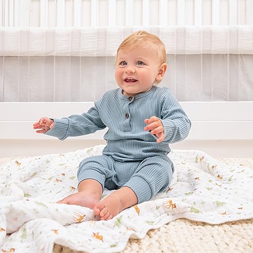 Image of aden + anais Essentials Cotton Muslin Blanket Disney + Friends-Bambi Forest