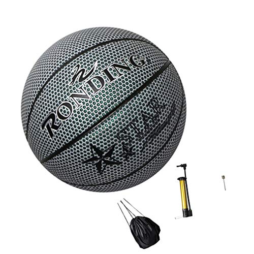BESPORTBLE, 1 conjunto de bola esportiva luminosa de basquete com bolsa e pino de gás inflador para