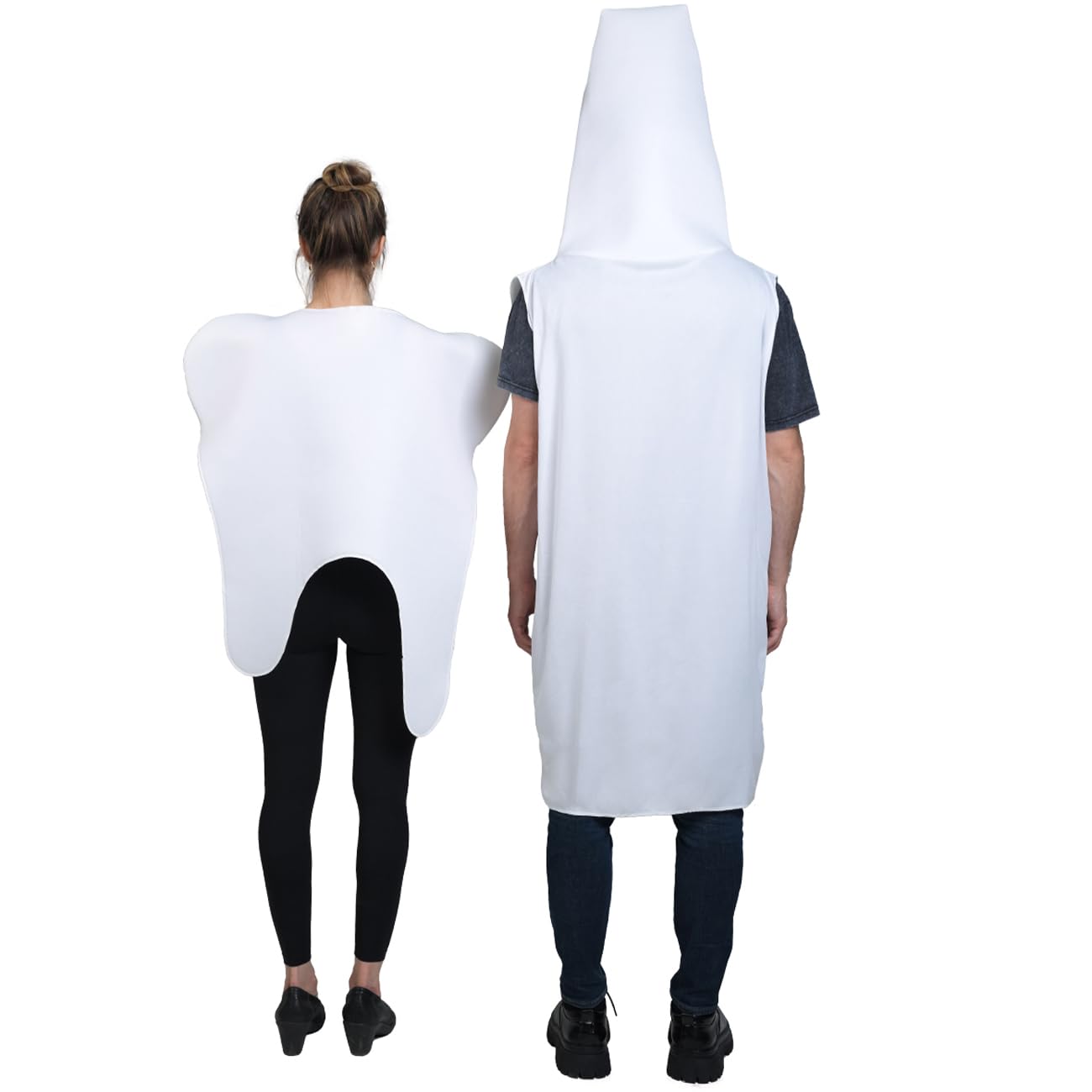 Set cosplay di coppia di denti e dentifricio divertenti per adulti