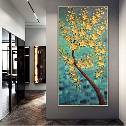 Affiches et impressions fleurs style chinois pour sublimer un salon chaleureux 60x120cm
