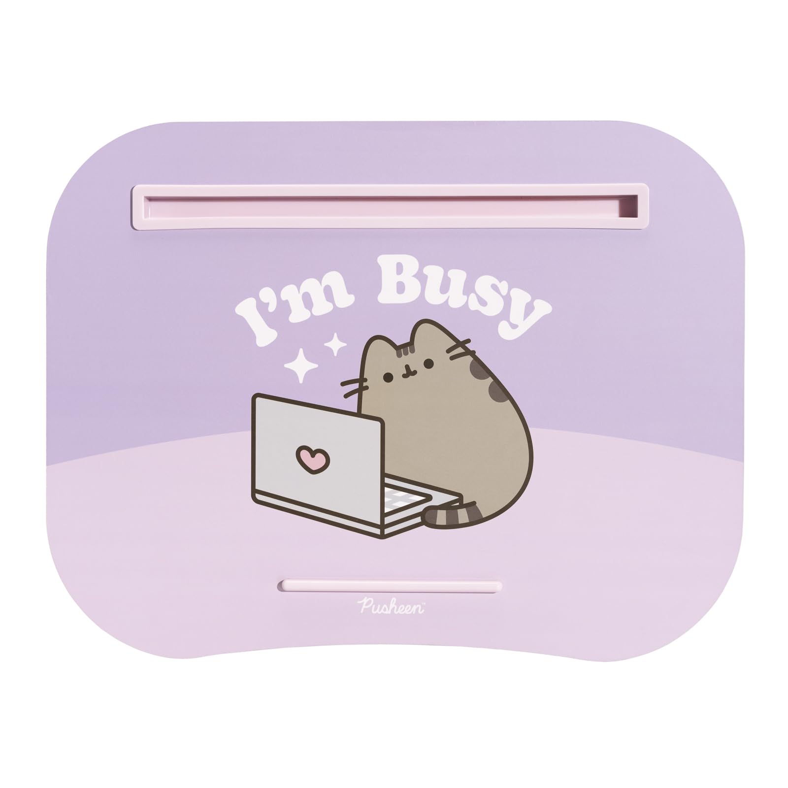 Grupo Erik Laptop Cushion Tray For Lap - Pusheen Gifts For Cat Lovers | Lap Tray With Cushion, Trays For Eating, Desk For Laptop, Tablet Pillow Stand | Pusheen Cat Gifts