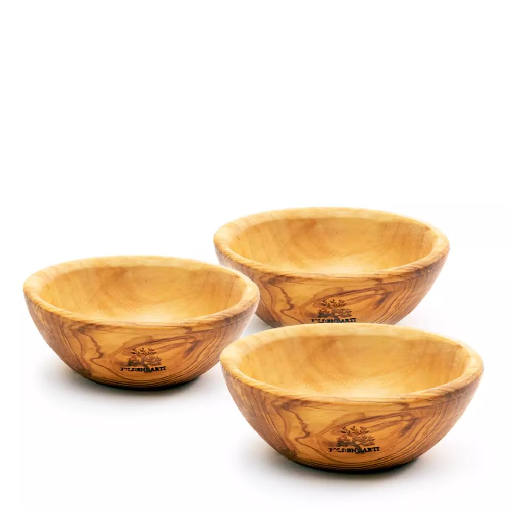 Lot de 3 bols lisses 12 cm en céramique pour apéritif et petit-déjeuner