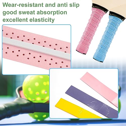 4pcs Pickleball Paddle Grip Tape, Multicolored Pickleball Racket Tape Tennis Racket Grip Moisture Wicking Pickleball Wrap Replacement Accessory for Pickleball Paddle Handle - Image 2