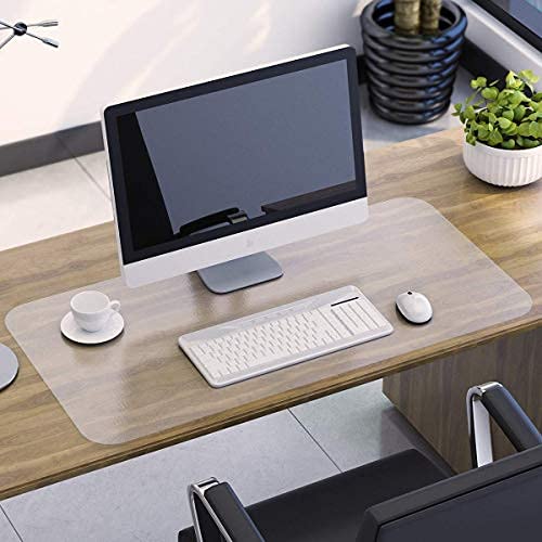 Sous-main de bureau transparent résistant à la chaleur, antidérapant et imperméable pour bureau, 60 x 30 cm Cover