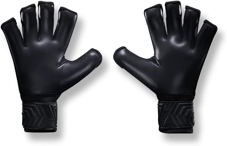 Storelli Gladiator Challenger 3.0 Goalkeeper Gloves | Protective Soccer Goalie Gloves with Finger Spines | Enhanced Finger and Hand Protection | Black & Yellow | Size 10 : Everything Else