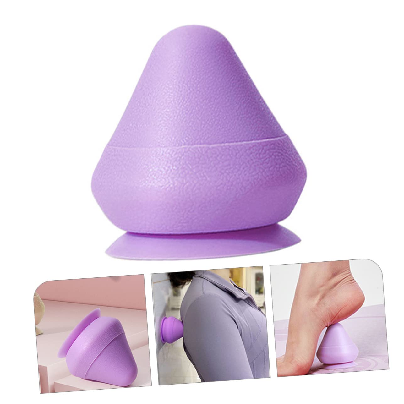 PACKOVE 3 Masajeadores Musculares Con Ventosas Para Masaje De Espalda Tejido Profundo Bolas De Masaje De Pies Bolas De Espuma Accesorios De Masaje Para El Hogar Masaje De