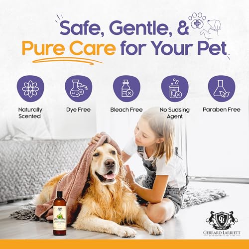Dog Shampoo and Conditioner Energizing Grapefruit & Spearmint 16 Oz Dog Shampoo Itchy Skin Relief Aromatherapy Dog Shampoo for Smelly Dogs with Aloe Vera & Oatmeal Shampoo for Dogs by Gerrard Larriett
