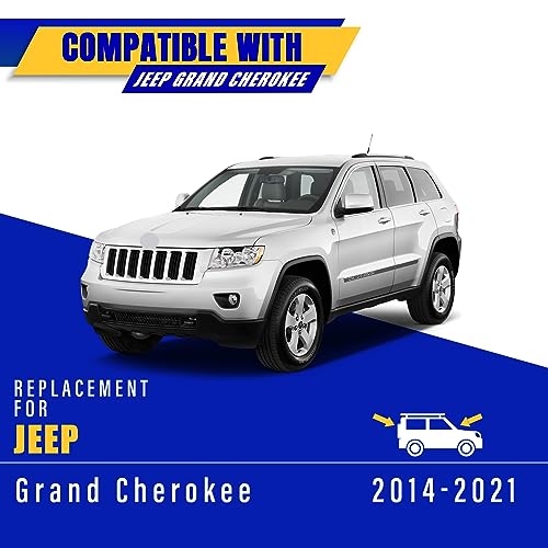 Image of 3 wipers Replacement for 2014-2021 Jeep Grand Cherokee, Windshield Wiper Blades Original Equipment Replacement - 22 inch /21 inch /11 inch (Set of 3) U /J HOOK