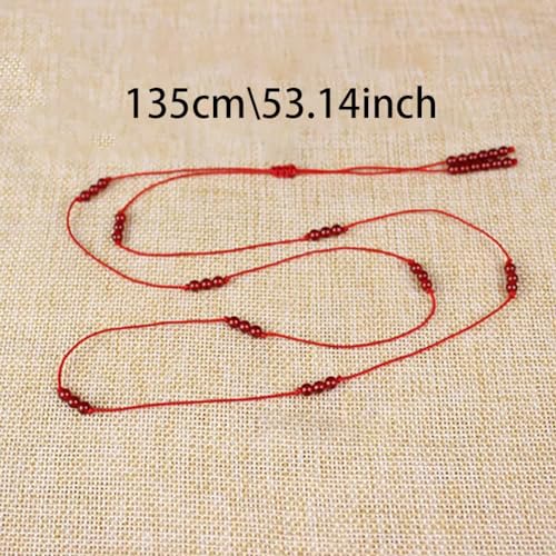 Red Rope Beads Waist Belt Plus Size Waist Rope Braid Belt Red Waist Chain Belt Jewelry Halloween Waist Chain Small Waist Bracelet2