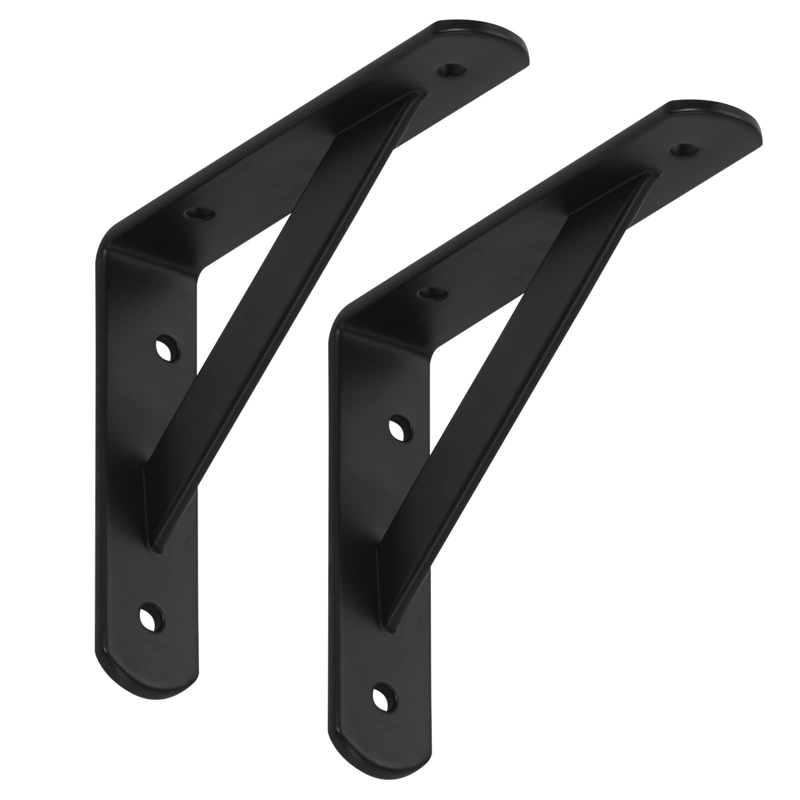 SOTECH 8er Set Regalkonsolen 150 x 125 x 30 mm schwarz pulverbeschichtet