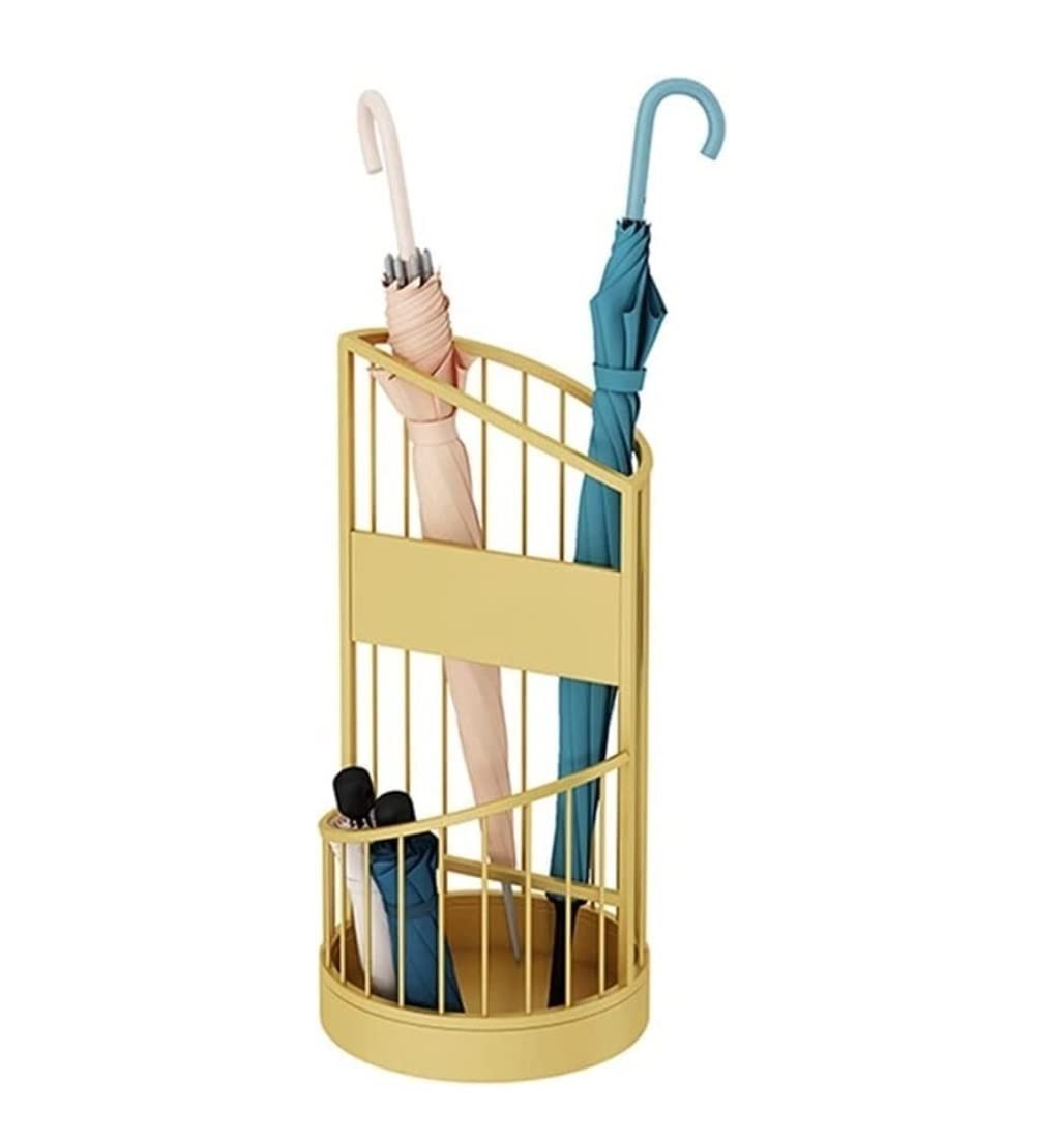 FCXWEVR Metal 2 Tier Umbrella Stand for Home Business Hotel Indoor Umbrella Holder and Storage Rack Entryway Umbrella Bucket Office Umbrella Rack Holder with Large Capacity