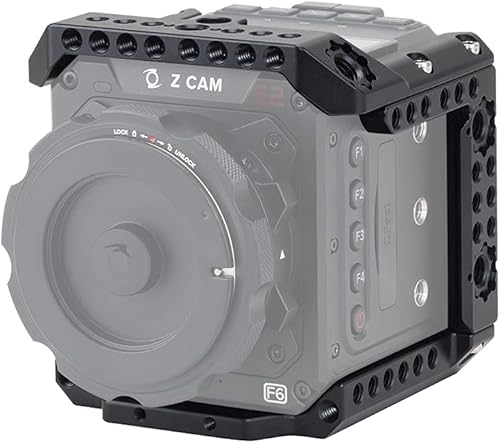 Nitze Jaula para cámara Z CAM E2-M4/S6/F6/F8, incluye soportes de roseta ARRI y abrazaderas para cable - TP-E2-FS-II