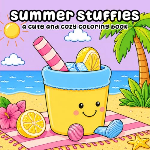 Summer Stuffies: A Cute & Cozy Coloring Book (Stuffies Coloring Books) image 2