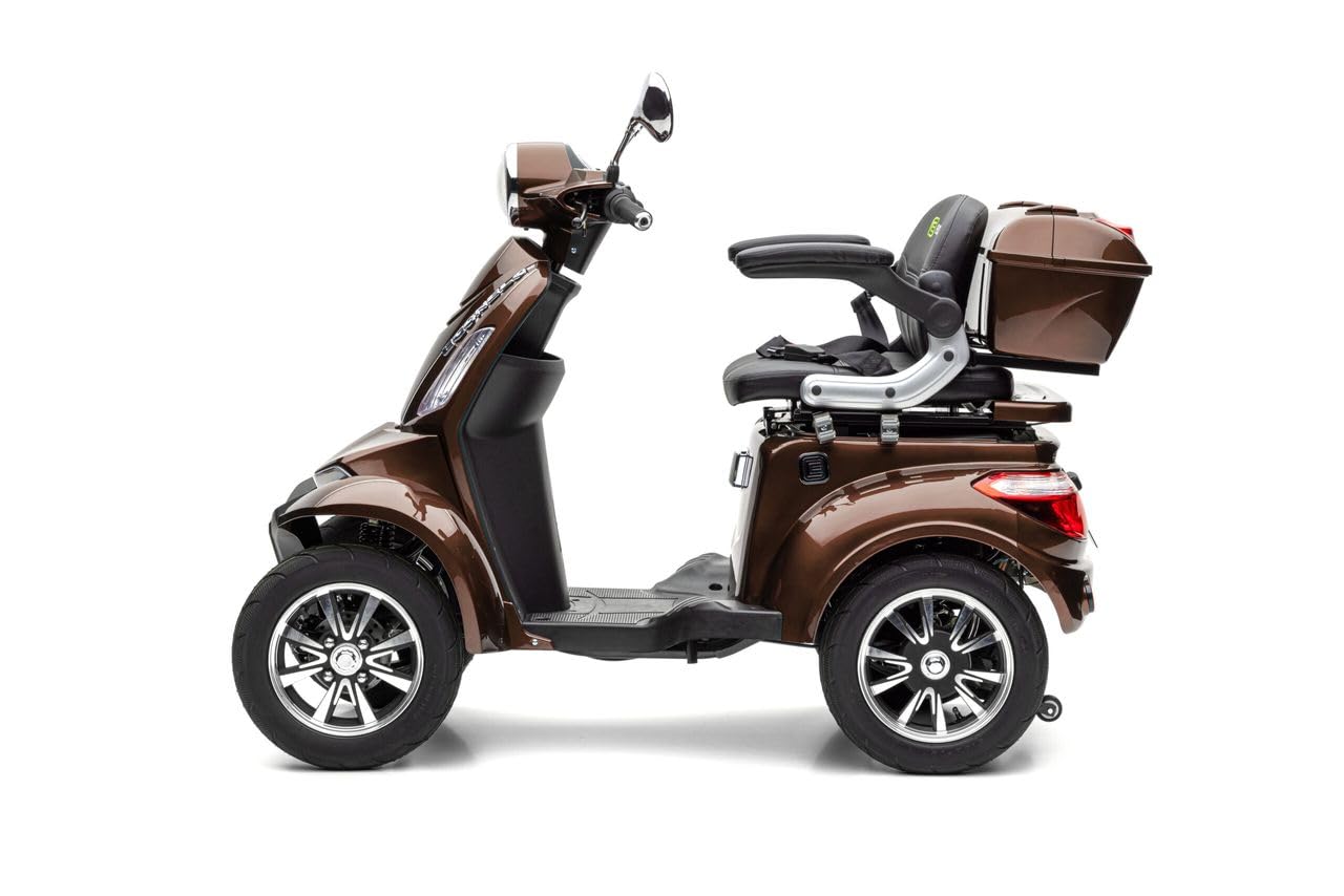 E-Seniorenmobil MAXXI 4.0 - Batería de litio (1000 W, 25 km/h), color marrón