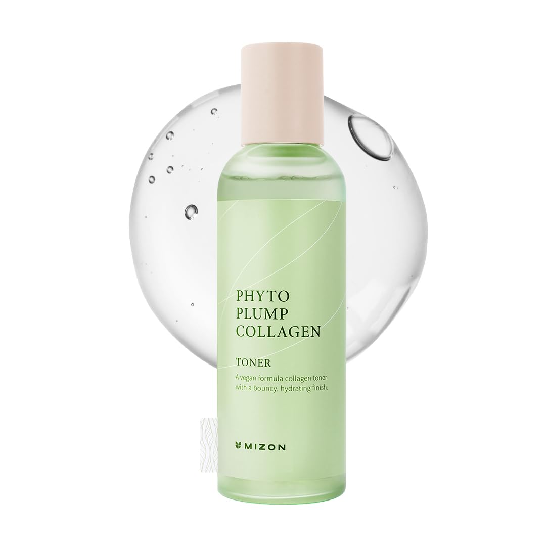 MIZON Phyto Plump Collagen TONER, Plant Collagen with Adenosine, Vegan Formula, Hydrating, Anti-Wrinkle Care (150 ml/5.07 fl oz)