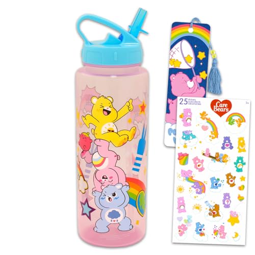 Perfetta per casa o in viaggio, questa borraccia ricaricabile Care Bears è resistente e si adatta a qualsiasi materiale scolastico Care Bears o zaino da viaggio.