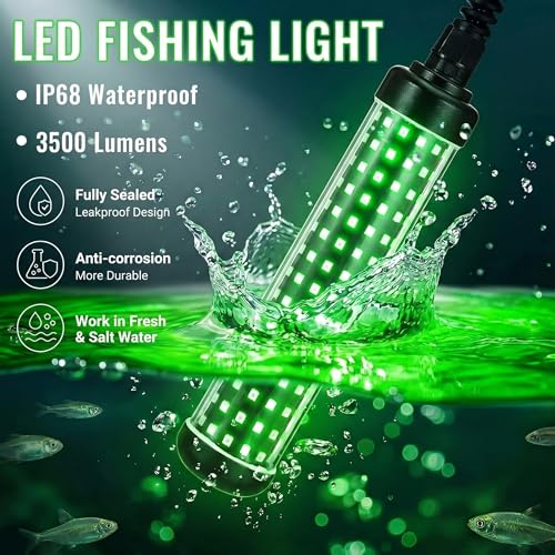 Tuanse Underwater Fishing Light with Timer & Remote 36w Green LED - image 3
