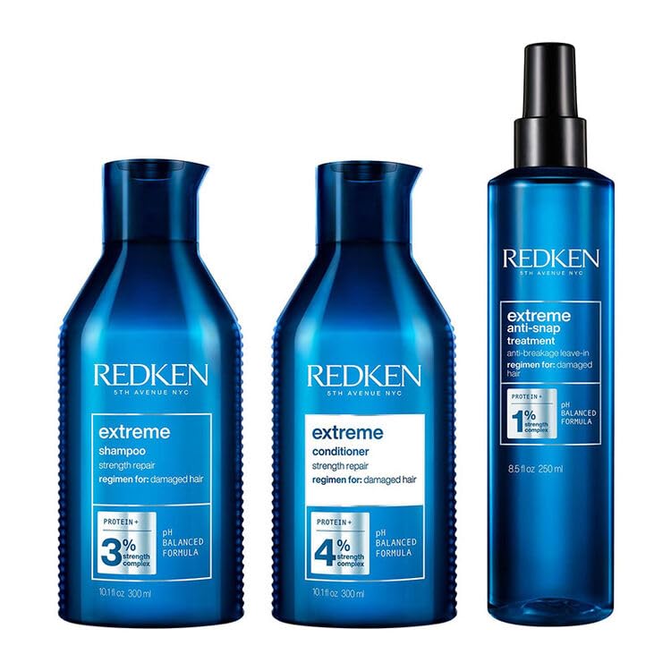REDKEN - Routine Fortifiante - Shampoing + Après-Shampoing + Soin Anti-Casse Thermo-Protecteur -...