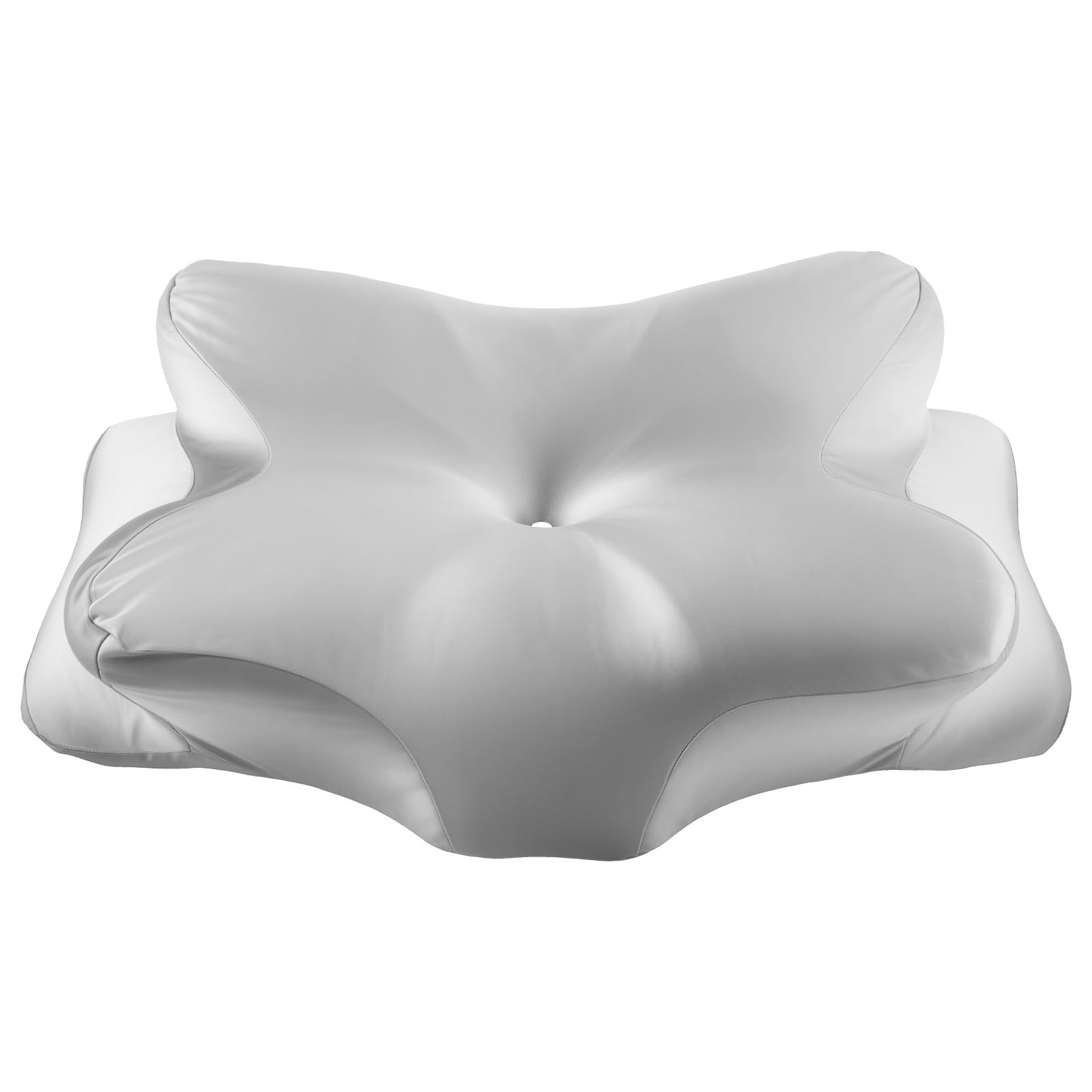 Sesaver Satin Cervical Pillowcase, Smooth Neck Support Pillow Cover (Grey1) — image 1