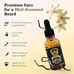 Grey Beard's Grooming Lounge - Wild Vanilla Beard Oil for Men -Eliminates Itch & Dandruff - Deep Conditioning with Jojoba, Argan & Grapeseed Oils - Vanilla & Sandalwood Scent Natural Beard Oil (1oz) - Image 2