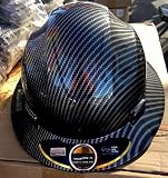 Black/Silver Fiberglass Hard Hat with Cool Air Flow System