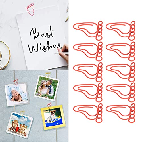 Clipe de Papel, Clipes de Papel Portátil Em Forma de pé Galvanoplastia Bonito Mini à Prova de Ferrug