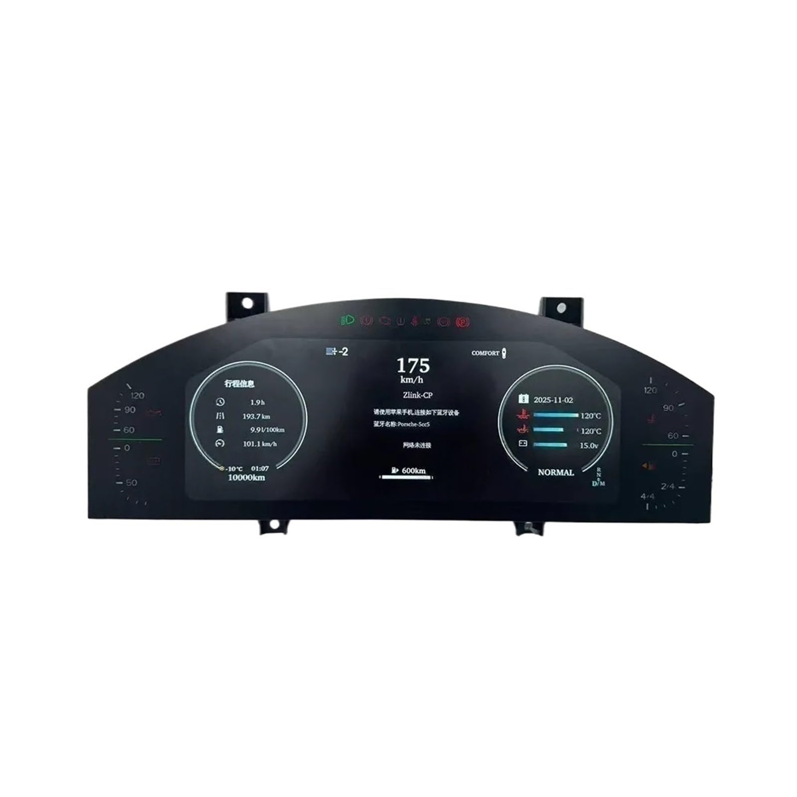 Tablero LCD para Porsche Cayenne 2002-2009 con panel digital y velocímetro 8