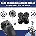 Universal Replacement Heads for Blade,Replacement Blades Compatible with Most Major Head Shaver Brands, Easy-to-Install Electric Razor Shaver Heads for Bald Men. (5 Black)