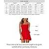 Relipop Women's Dress Spaghetti Strap Waist Tie Knot Wrap Front Ruffle Hem Short Dress Red