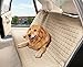 Elegant Comfort Quilted Design%100 Waterproof Premium Quality Bench Car Seat Protector Cover (Entire Rear Seat) for Pets - Ties to Stop Slipping Off The Bench, Beige