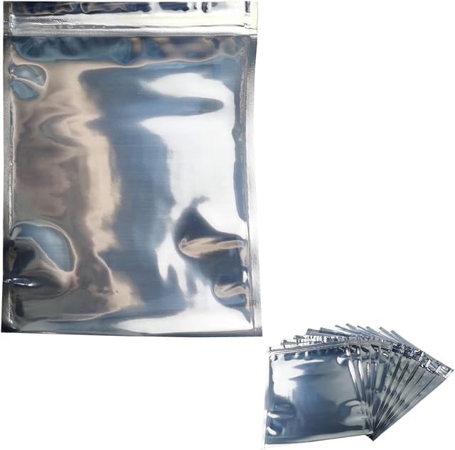 20 Pcs Antistatic Bags Plastic Shielding Bags Static Free Bag for Motherboard SSD HDD RAM Processor and Electronic Device
