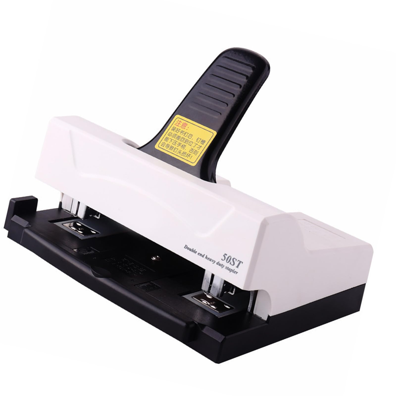 ESTCNK Desk Stapler - Double-Head, 50 Sheets, Labor-Saving, Effortless for Home Office, Students & Teachers