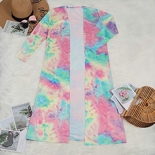 Image of Womens Fashion Printed Long Cardigans 2 Piece Outfits,Long Sleeve Coat and Trousers Set