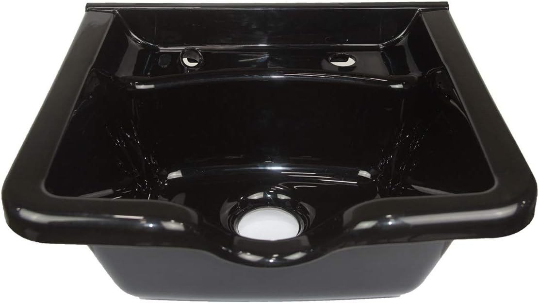 Shampoo Bowl CAMDEN BLACK NO FAUCET Wall Mounted Unit Beauty Salon Barber Shop Salon Furniture & Equipment