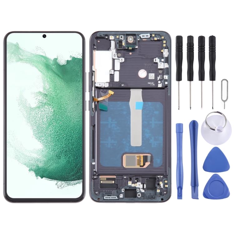 Digitiseur d'écran LCD OLED pour Galaxy S22+ 5G SM-S906B 6,55 pouces avec cadre de remplacement