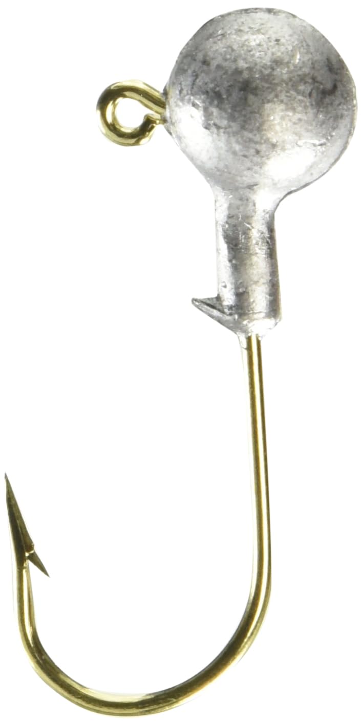 Arkie Lures BHJH-12-100 Saltwater Heavy Wire Ball Head- Gold Hook- 1/2 oz- 100 Pack