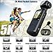 YONDENE Body Camera 5K with External Microphone, Mini Video & Audio Pocket Cam 270° Rotation Camera for Outdoor Sport, Bike, Travel, Police Law Enforcement, Personal Civilians, 128GB Included