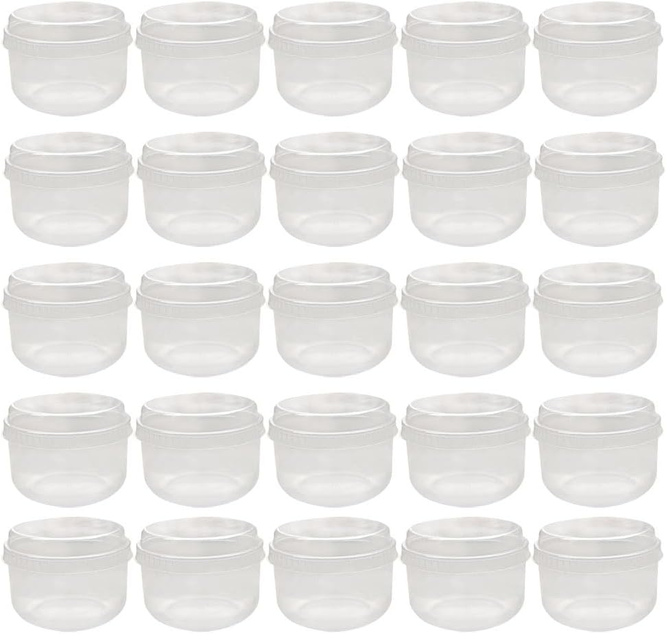 YARNOW Oven Safe Pudding Cup with Lid 2.76 Inch Japanese Style Transparent Mini Dessert Bowl Reusable for Baking Parties and Diy Cakes