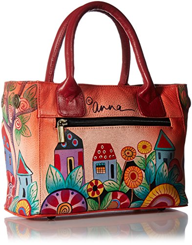 Bolso convertible pequeño de cuero genuino pintado a mano miniatura 3