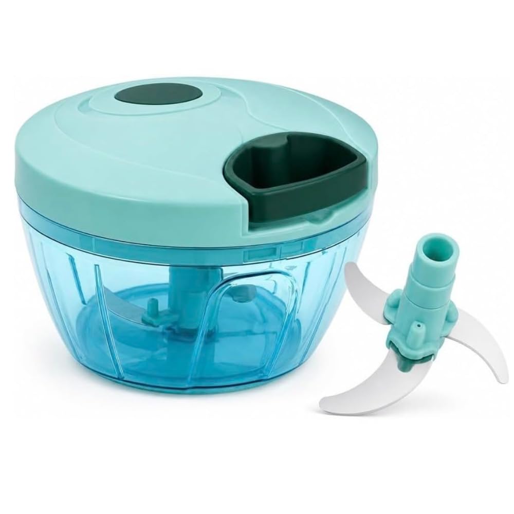 Trupradh Vegetable Chopper Manual Hand Push | 3 Blade Food Cutter | Onion, Tomato, Garlic Chopper | Easy to Use Kitchen Tool | Strong Plastic Body | Multipurpose Veg Cutter-image-46