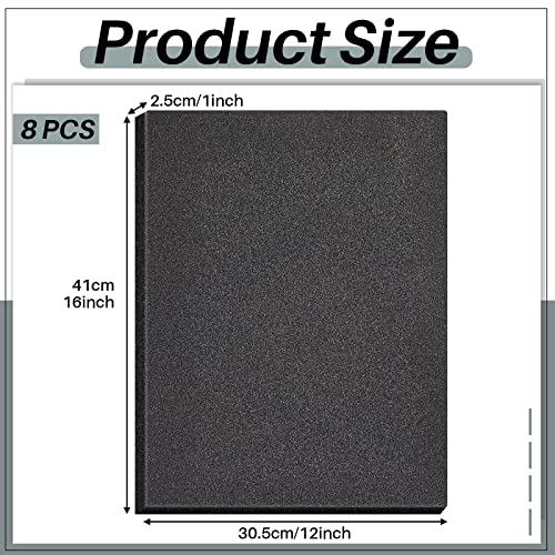 Polyethylene Foam Sheet Polyurethane Foam Pad Foam Padding For Case Packing Toolbox Storage And Crafts (8 Pcs, 16" X 12" X 1") #TOP1