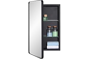 Black Bathroom Medicine Cabinet - Unveil a Touch of Elegance and Functionality