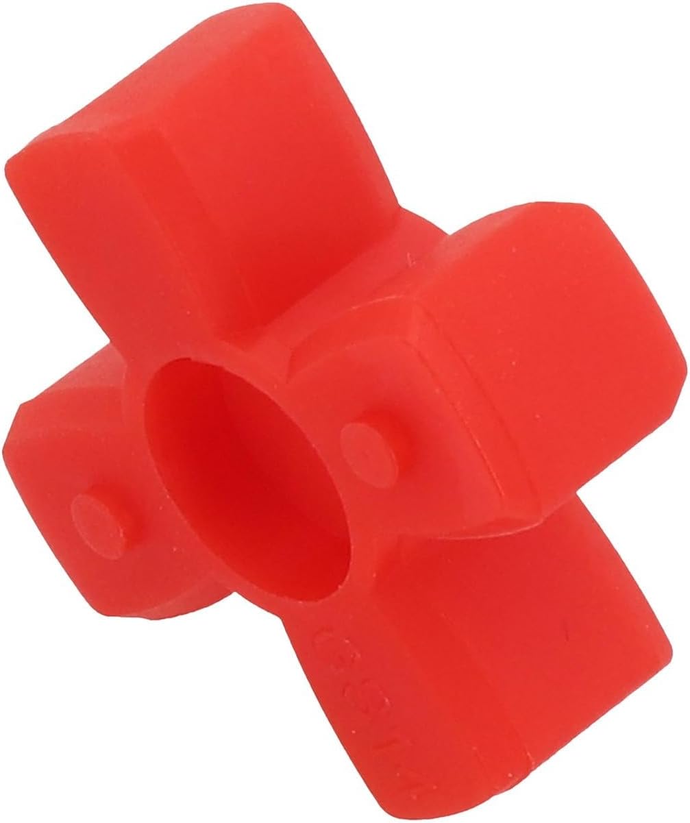Urethane Flexible Shaft Coupling Insert Open Center for GR14 to GR125 Models, Polyurethane Red Spider for Machinery Drives and Conveyor Systems(GR14)