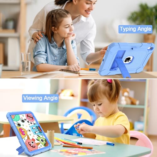 BMOUO Case for iPad (A16) 11th Generation 11 Inch 2025/iPad 10th Generation 10.9" 2022 - With Kickstand & Pencil Holder, Heavy Duty Shockproof Protective iPad Case, Blue by BMOUO - Image 6
