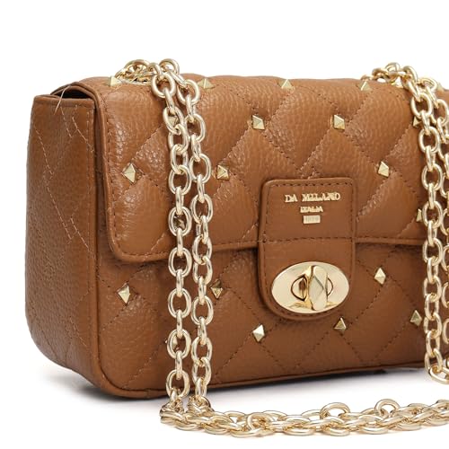 Image of Da Milano Leather Shoulder Bag for Women