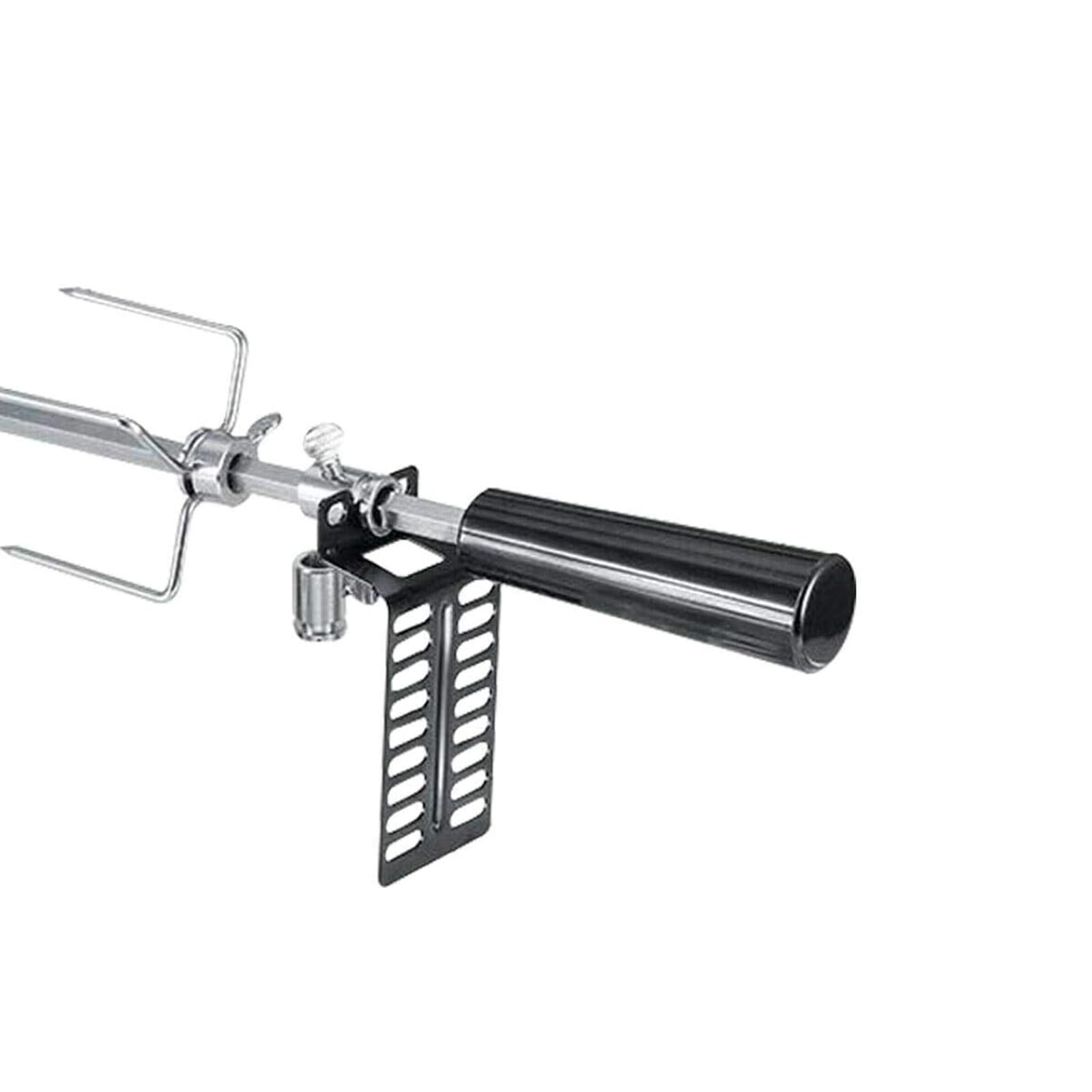 CCXYYFDJ Electric BBQ Grill Rotisserie Kit, 41.7 Inch Stainless Steel Automatic Rotating BBQ Rotisserie with Rods and 2 Meat Forks, Universal Grill Rotisseries for Backyard Camping Grills