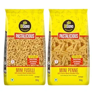 Pastalicious Mini Penne 350g & DiSano Pastalicious Mini Fusilli 350g
