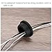 MECCANIXITY 30Pcs Snap Rubber Grommet Plug Mount Dia 7.5mm ID 5mm Seal Anti-Scratch for Electrical Box Cable Pipe Black