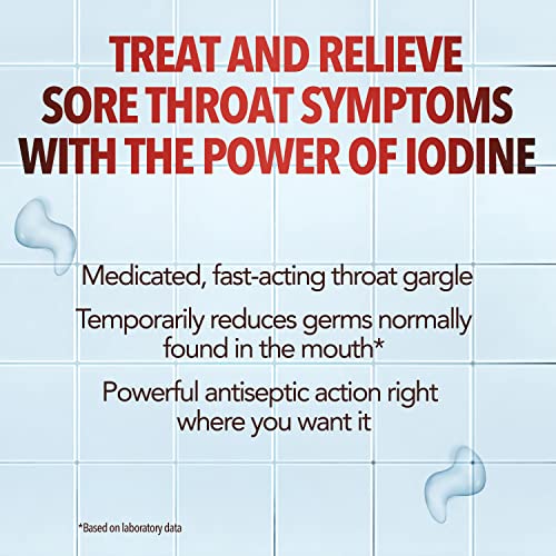 Image of Betadine Sore Throat Relief Gargle, 8 Oz, Mint Flavor
